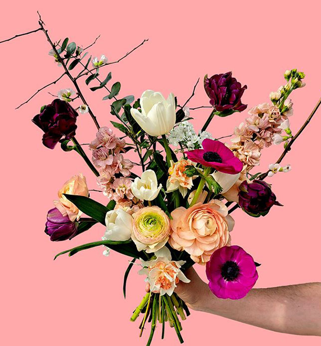 Quatre régions dans un bouquet