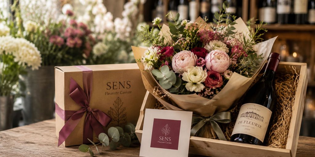 Coffrets vin & fleurs