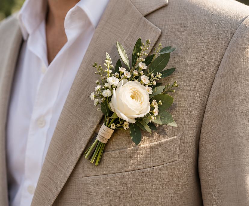 Boutonnières & accessoires fleuris
