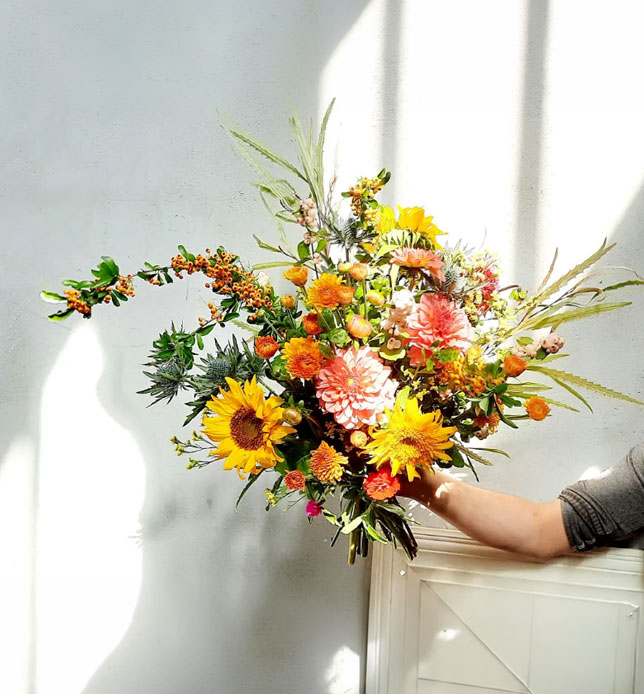 InSensé : bouquet d’automne déstructuré